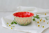 Small Scalloped Ceramic Bowl