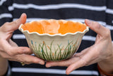 Small Scalloped Ceramic Bowl