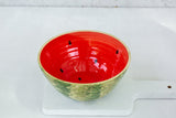 Decorative Medium Size Serving Bowl - Colorful Pasta Bowls - Unique Fruit Bowl - Ceramic Watermelon Bowl - Decorative Kitchen Decor