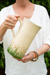 Modern Geometric Ceramic Water Wine Pitcher