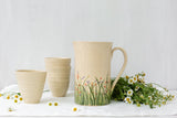 Modern Geometric Ceramic Water Wine Pitcher