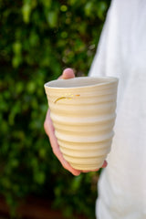 Modern Ridged Tea Cup