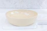 Elegant Handmade Beige Ceramic Bowl
