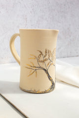 Elegant Hand Painted Gold Pitcher