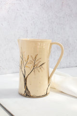 Elegant Hand Painted Gold Pitcher