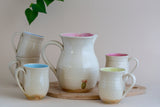 Large Round Ceramic Cactus Pitcher
