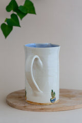 Modern Cactus Ceramic Water Wine Pitcher