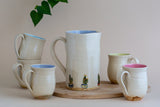 Modern Cactus Ceramic Water Wine Pitcher