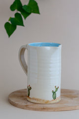 Modern Cactus Ceramic Water Wine Pitcher