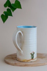 Modern Cactus Ceramic Water Wine Pitcher
