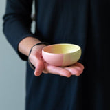 Medium Boho Hand Painted Pastel Ceramic Tapas Bowl