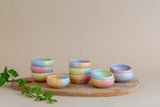 Small Hand Painted Pastel Ceramic Dip Bowls