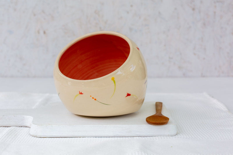 Hand Painted Small Ceramic Snack Bowl