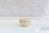 Set of 3 Small Elegant Ceramic Dip Bowls 