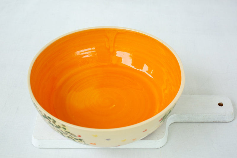 9" Ceramic Bowl Handmade 