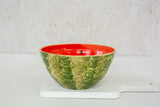 Decorative Medium Size Serving Bowl - Colorful Pasta Bowls - Unique Fruit Bowl - Ceramic Watermelon Bowl - Decorative Kitchen Decor