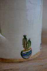 Modern Cactus Ceramic Water Wine Pitcher 