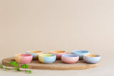Small Hand Painted Pastel Ceramic Dip Bowls 